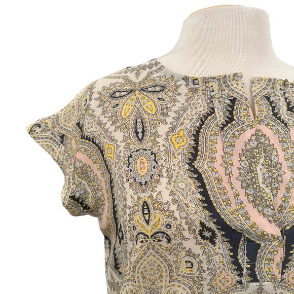 Philosophy Paisley Geo Print Shift Dress Size Small - Picture 2 of 9